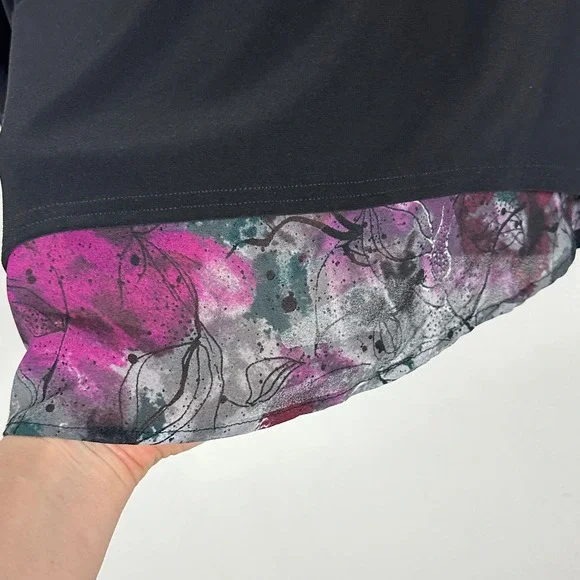 Sympli Canada Whisper Drape Pocket Tunic Top Womens Size 14 Split Back Purple - Picture 9 of 16